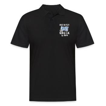 Grèce Grecque Origine Drapeau grec - Polo Homme - noir - Devant - Kai (181cm)