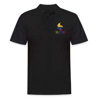 Colombie Colombie Drapeau colombien - Polo Homme - noir - Devant - Kai (181cm)