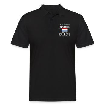 Néerlandais Pays-Bas Origine néerlandaise - Polo Homme - noir - Devant - Kai (181cm)