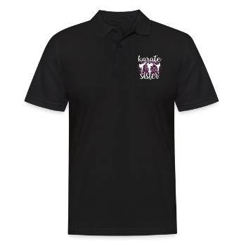 Cadeau de soeur de karaté fier de soeur de karaté - Polo Homme - noir - Devant - Kai (181cm)