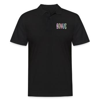 Stolze Bonus-Oma Geschenk Beste Stiefgroßmutter - Männer Poloshirt - Schwarz - Vorne - Kai (181cm)