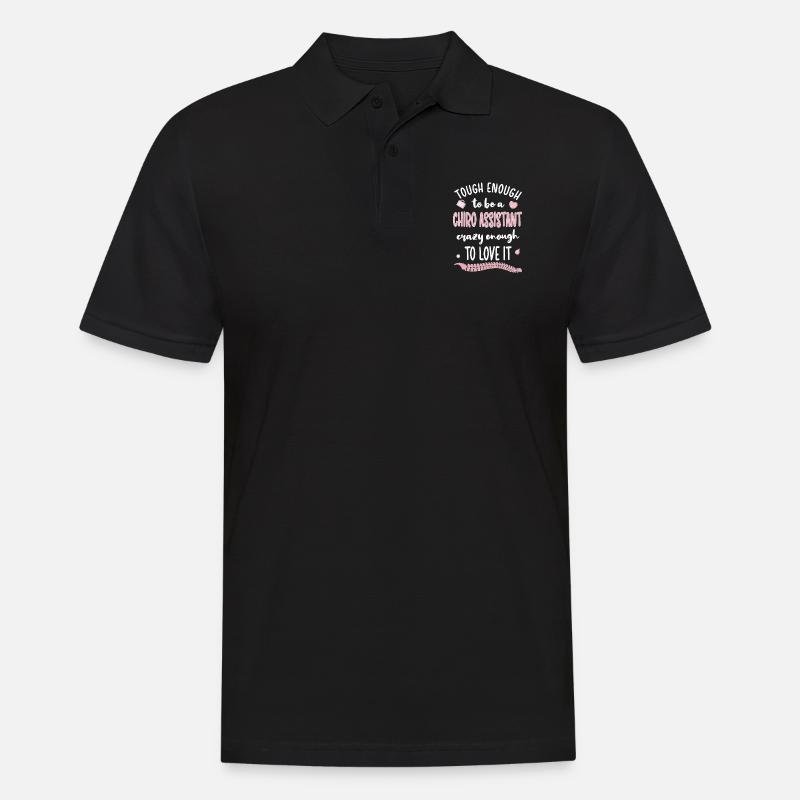Chiropraktischer Assistent Chiropraktik-Assistent - Männer Poloshirt - Schwarz