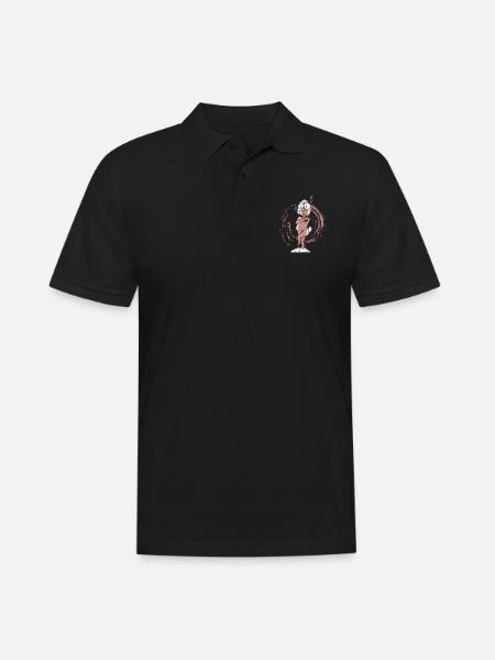 naked sheared sheep - Men's Polo Shirt - black