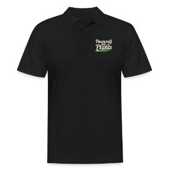 Powered by plants desert Cactus lover - Männer Poloshirt - Schwarz - Vorne - Kai (181cm)