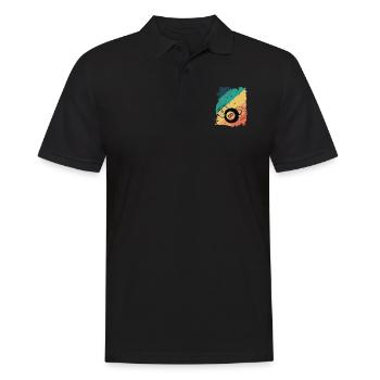 Aim Shoot Swear Repeat Billiards - Men's Polo Shirt - black - Front - Kai (181cm)