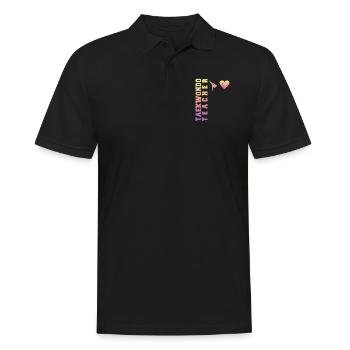 TKD Korean Martial Arts Tae Kwon - Männer Poloshirt - Schwarz - Vorne - Kai (181cm)