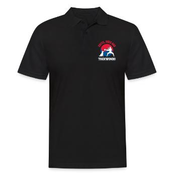 TKD Korean Martial Arts Tae Kwon - Männer Poloshirt - Schwarz - Vorne - Kai (181cm)