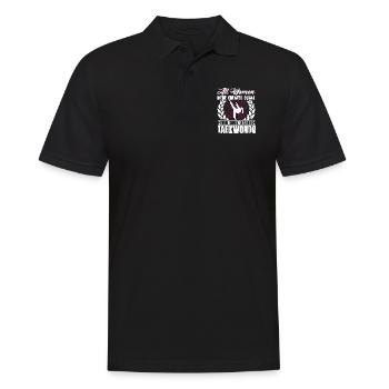 TKD Korean Martial Arts Tae Kwon - Männer Poloshirt - Schwarz - Vorne - Kai (181cm)