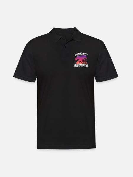 Parkour Freerunning Traceur - Männer Poloshirt - Schwarz