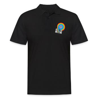 Photography Camera Lens Retro - Männer Poloshirt - Schwarz - Vorne - Kai (181cm)