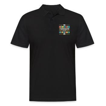Photography Camera Lens Retro - Männer Poloshirt - Schwarz - Vorne - Kai (181cm)