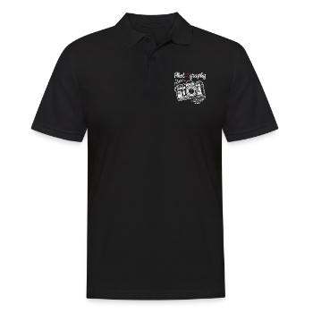 Photography Camera Lens Watercolor - Männer Poloshirt - Schwarz - Vorne - Kai (181cm)