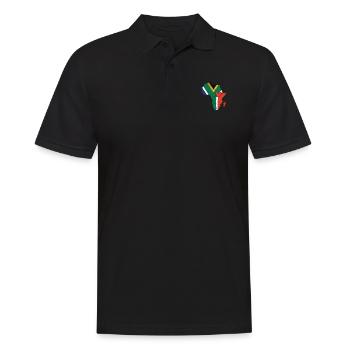 Südafrika Flagge Kontinent Afrika Karte - Männer Poloshirt - Schwarz - Vorne - Kai (181cm)