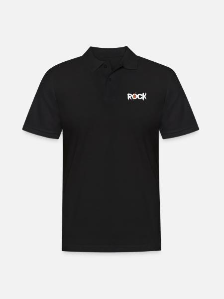 Rock Music Style Genre Guitare Rock Band - Polo Homme - noir