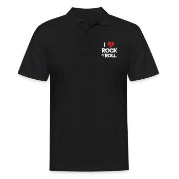 I Love Rock n Roll Musikstil Genre Gitarre - Männer Poloshirt - Schwarz - Vorne - Kai (181cm)