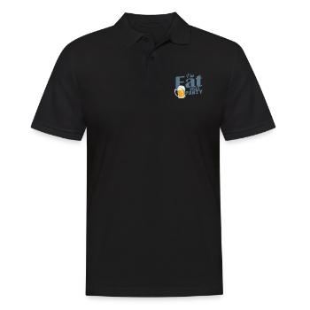 Je suis gros, faisons la fête en célébrant la musique dansante - Polo Homme - noir - Devant - Kai (181cm)