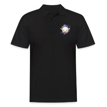 Taureau vache dans un animal japonais de style kawaii - Polo Homme - noir - Devant - Kai (181cm)