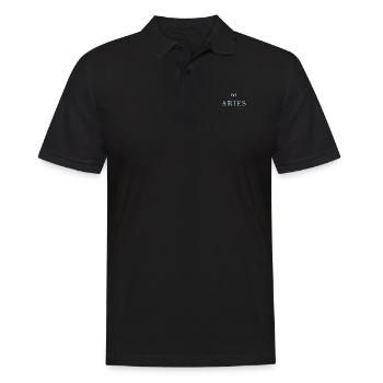Sternzeichen Aries Widder Sternbild - Männer Poloshirt - Schwarz - Vorne - Kai (181cm)