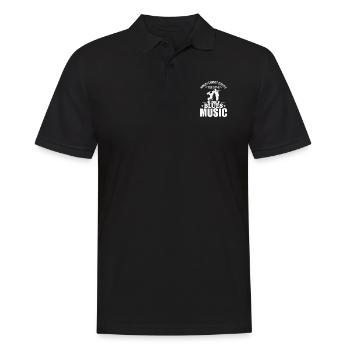 Words cannot convey the Love for Blues Music - Männer Poloshirt - Schwarz - Vorne - Kai (181cm)