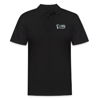 J’adore flocon de neige saison hivernale Toboggan - Polo Homme - noir - Devant - Kai (181cm)