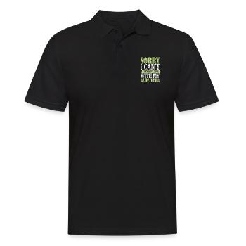 Désolé, je ne peux pas avoir de plans avec mon Aloe Vera - Polo Homme - noir - Devant - Kai (181cm)