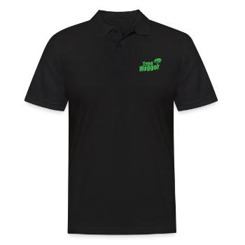 Tree Hugger Natur Wälder Blätter - Männer Poloshirt - Schwarz - Vorne - Kai (181cm)