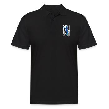 Cricket Pull Shot Sportmoment - Männer Poloshirt - Schwarz - Vorne - Kai (181cm)