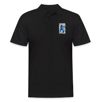 Round House Kick Kickboxen Taekwondo - Männer Poloshirt - Schwarz - Vorne - Kai (181cm)