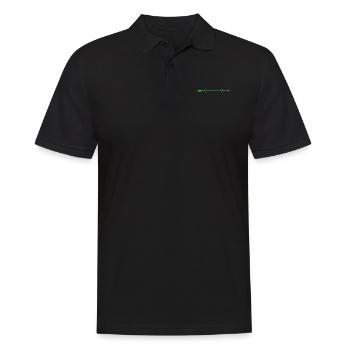Module de mémoire de ligne de battement de cœur de clé USB - Polo Homme - noir - Devant - Kai (181cm)
