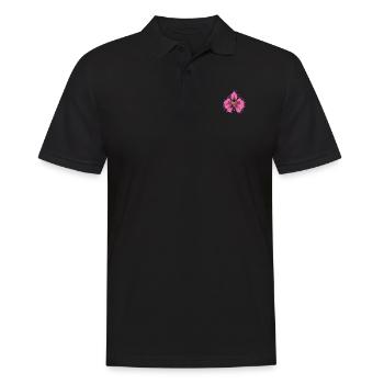 Orchidée botanique fleur plante - Polo Homme - noir - Devant - Kai (181cm)