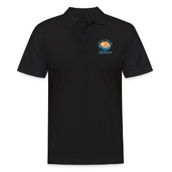 Vous pouvez me trouver dans les montagnes en randonnée - Polo Homme - noir - Devant - Kai (181cm)