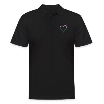 Coeur de lavande plante jardin parfum - Polo Homme - noir - Devant - Kai (181cm)