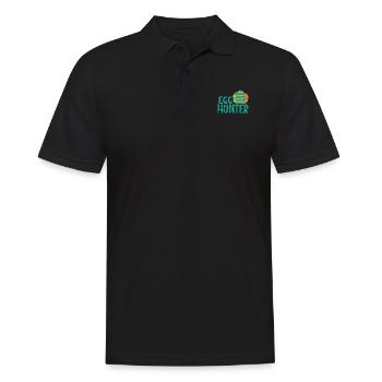 Egg Hunter Easter Colorful Easter Eggs - Men's Polo Shirt - black - Front - Kai (181cm)