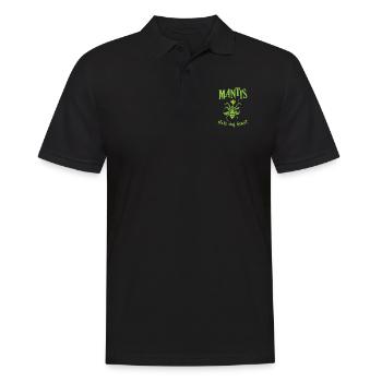 Mantis stole my Heart - Männer Poloshirt - Schwarz - Vorne - Kai (181cm)