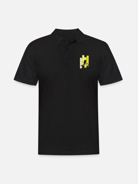 Canary in the shade - Men's Polo Shirt - black