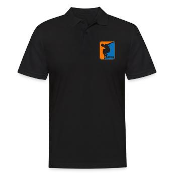 Parkour Sport Logo - Polo Homme - noir - Devant - Kai (181cm)