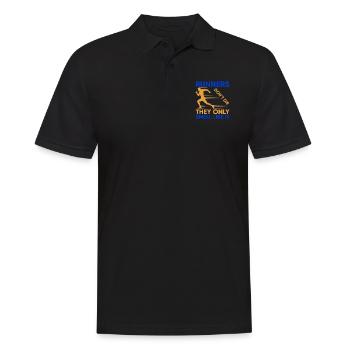 Running Don´t Die They Only Smell Like It Marathon - Männer Poloshirt - Schwarz - Vorne - Kai (181cm)
