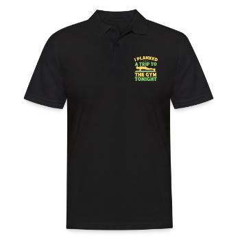 Fitness Fanatics I Planked A Trip To Calisthenics - Men's Polo Shirt - black - Front - Kai (181cm)