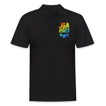 Jga 2023 Junggesellenabschied - Männer Poloshirt - Schwarz - Vorne - Kai (181cm)