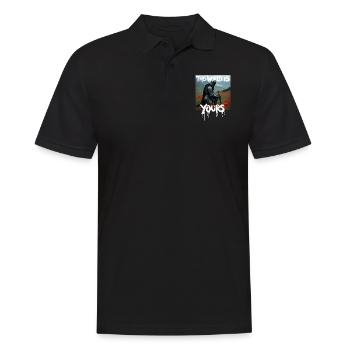 THE WORLD IS YOURS x FALLEN KNIGHT - Männer Poloshirt - Schwarz - Vorne - Kai (181cm)