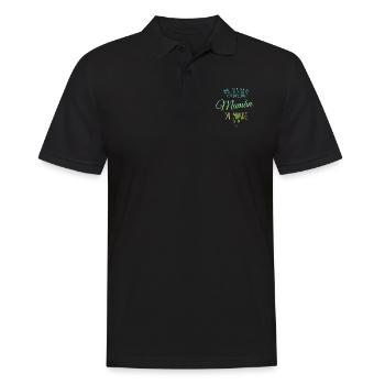 Meilleur maman du monde entier - Polo Homme - noir - Devant - Kai (181cm)