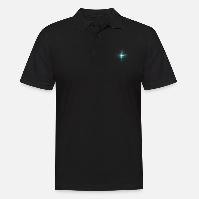 psychedelic - Männer Poloshirt - Schwarz