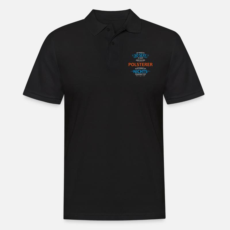 Polsterer Beruf - Männer Poloshirt - Schwarz