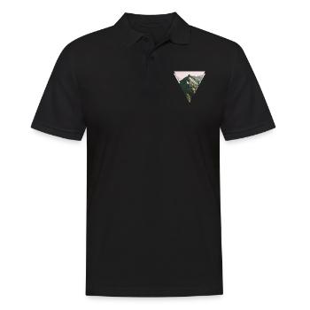 Augstmatthorn - Männer Poloshirt - Schwarz - Vorne - Kai (181cm)