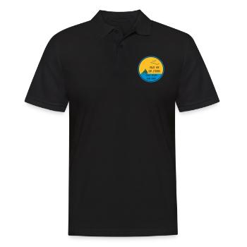 Reise vor dem Sterben Geschenk - Männer Poloshirt - Schwarz - Vorne - Kai (181cm)
