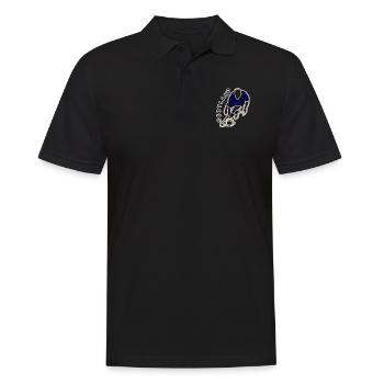 Scotland Rugby Player Team Style - Men's Polo Shirt - black - Front - Kai (181cm)
