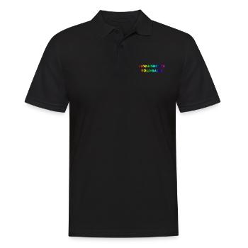 Swaghetti arc-en-ciel yolonaise - Polo Homme - noir - Devant - Kai (181cm)