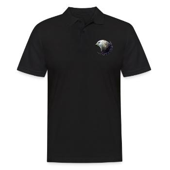 Adler - Männer Poloshirt - Schwarz - Vorne - Kai (181cm)