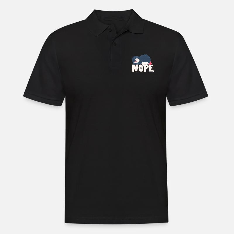 NOPE - Men's Polo Shirt - black