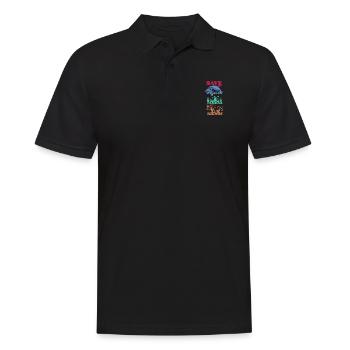 Save The Whales, Pandas And Rhinos Tierliebe - Männer Poloshirt - Schwarz - Vorne - Kai (181cm)